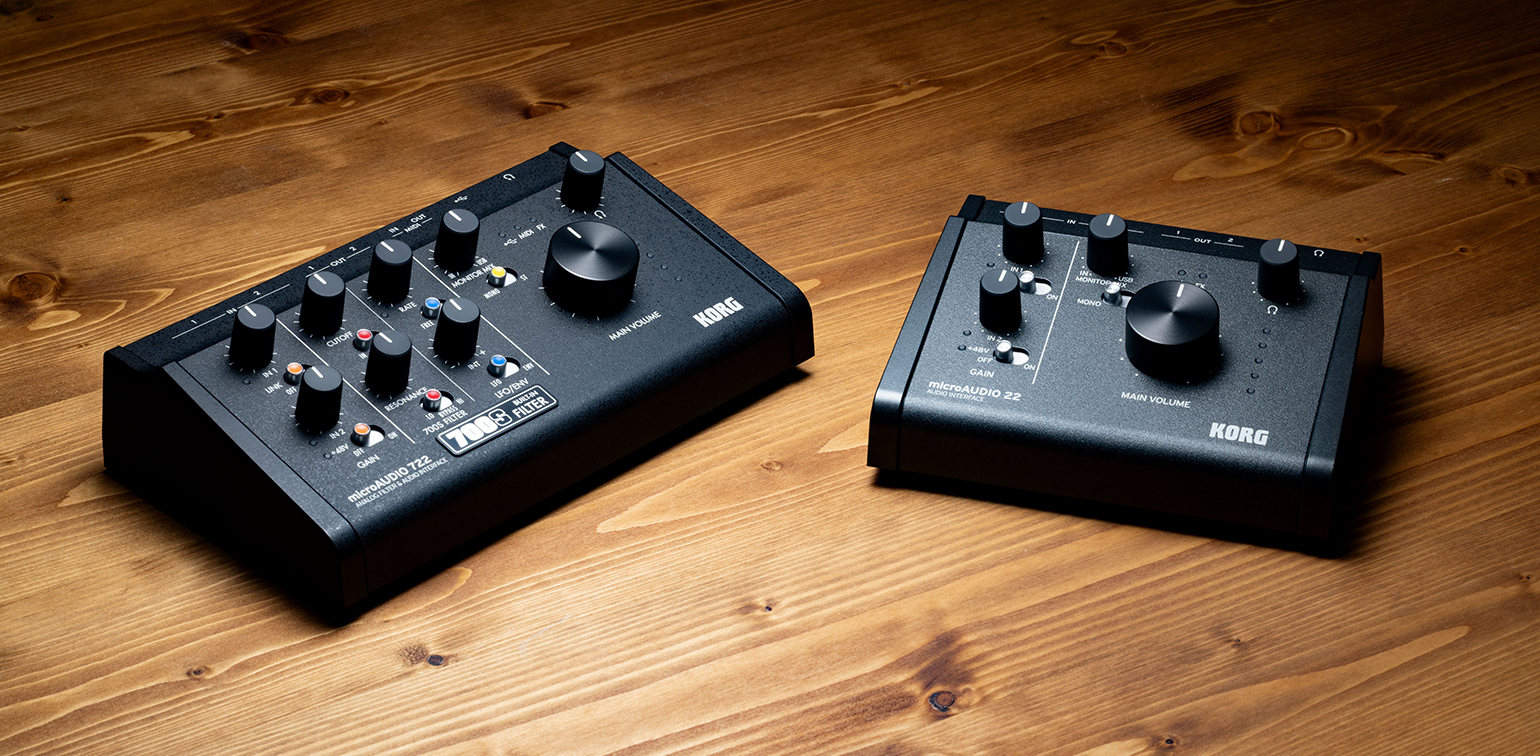 microAUDIO 22 and microAUDIO 722 by Korg