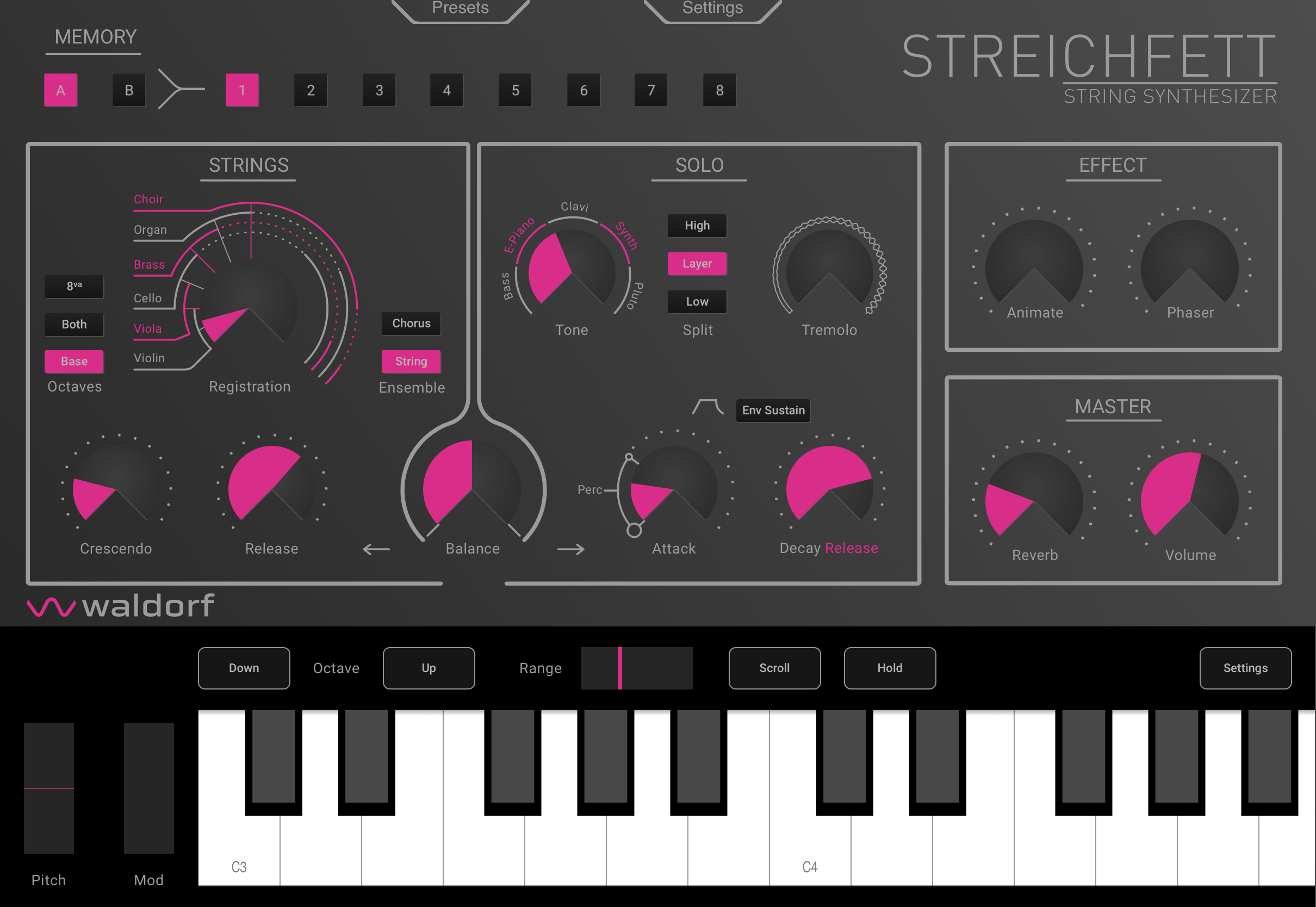 Streichfett by Waldorf Music Screenshot