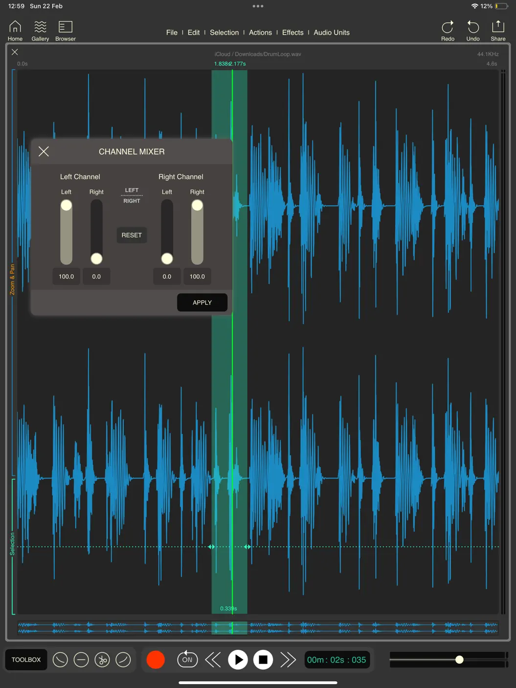 Wavebox Audio Editor v1.6.6 by Luis Rivas