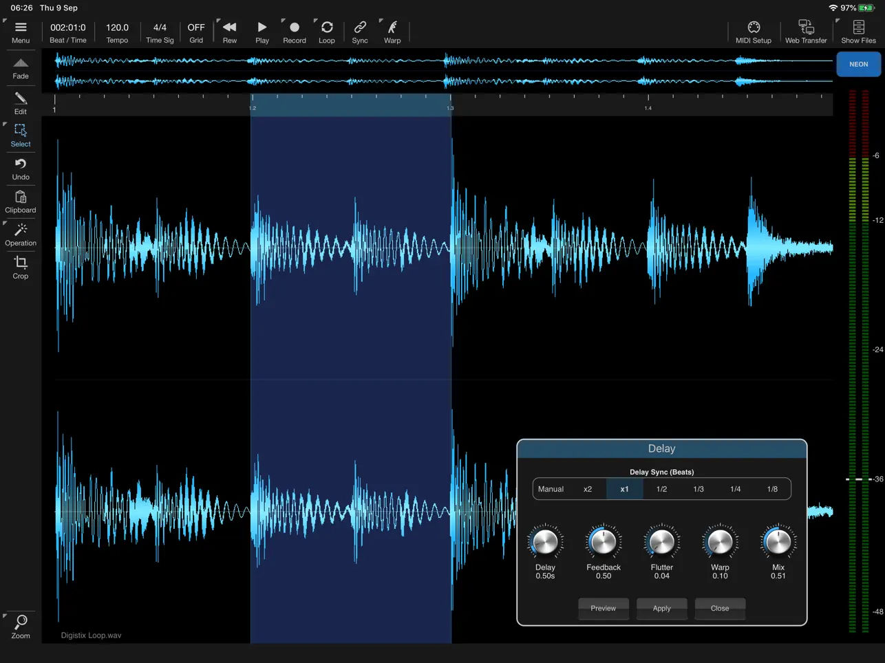Neon Audio Editor by 4Pockets