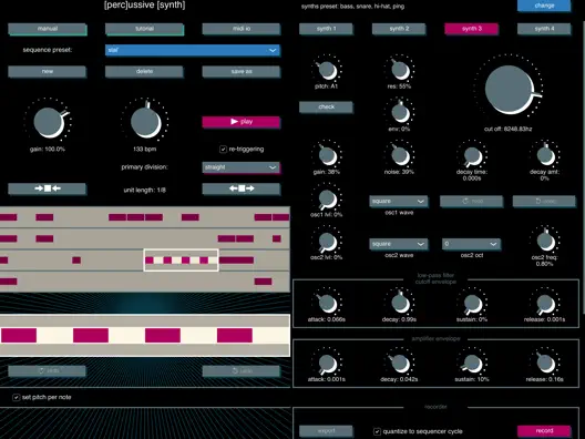 Percussive Synth by Vadym Rostok
