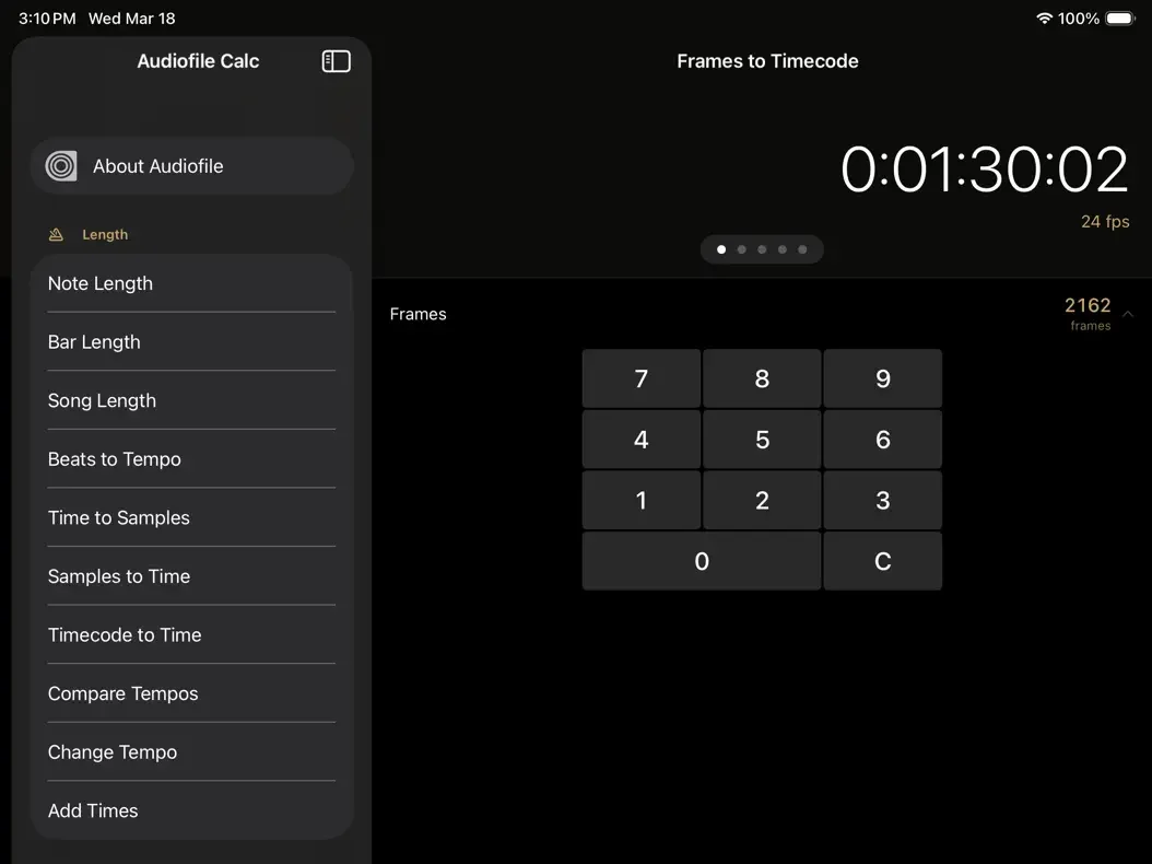 Audiofile Calc by Audiofile Engineering, LLC