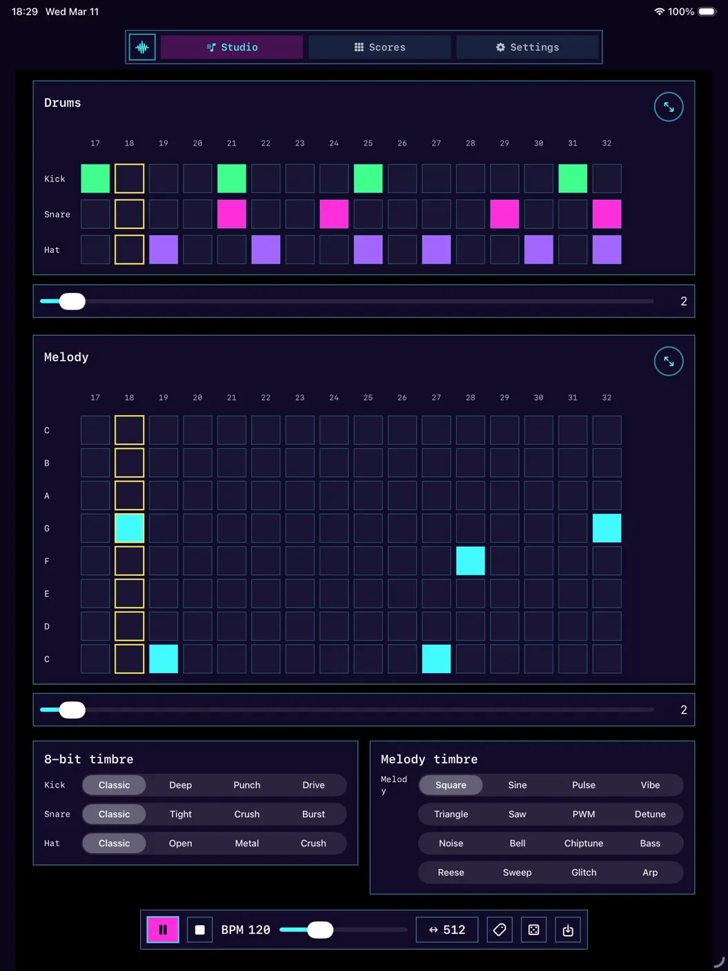 8 Bit Music Master by Ning Xu