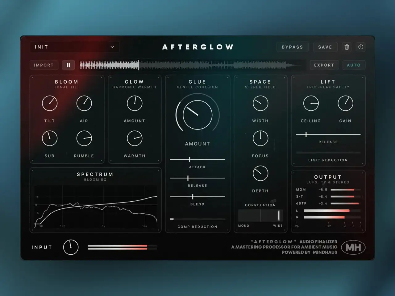 Afterglow - Audio Finalizer by Lewis Le Val | Best Ambient Mastering for iPad